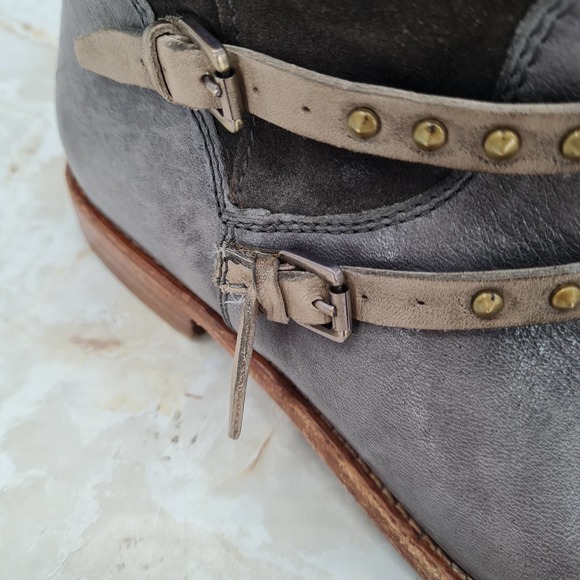 ALBERTO FERMANI Emma Studded Ankle Boots Size 7 - Picture 2 of 9